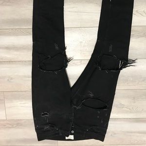 Fear of god salvedge black denim jeans 31